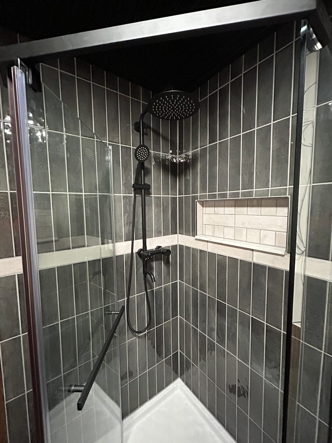 Customer photo review of 3-Function 304 Stainless Steel Wall-Mounted Outdoor Shower System