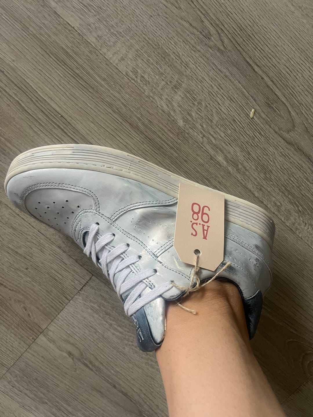 Customer photo review of ZAPATILLA OASIS ARGENTO