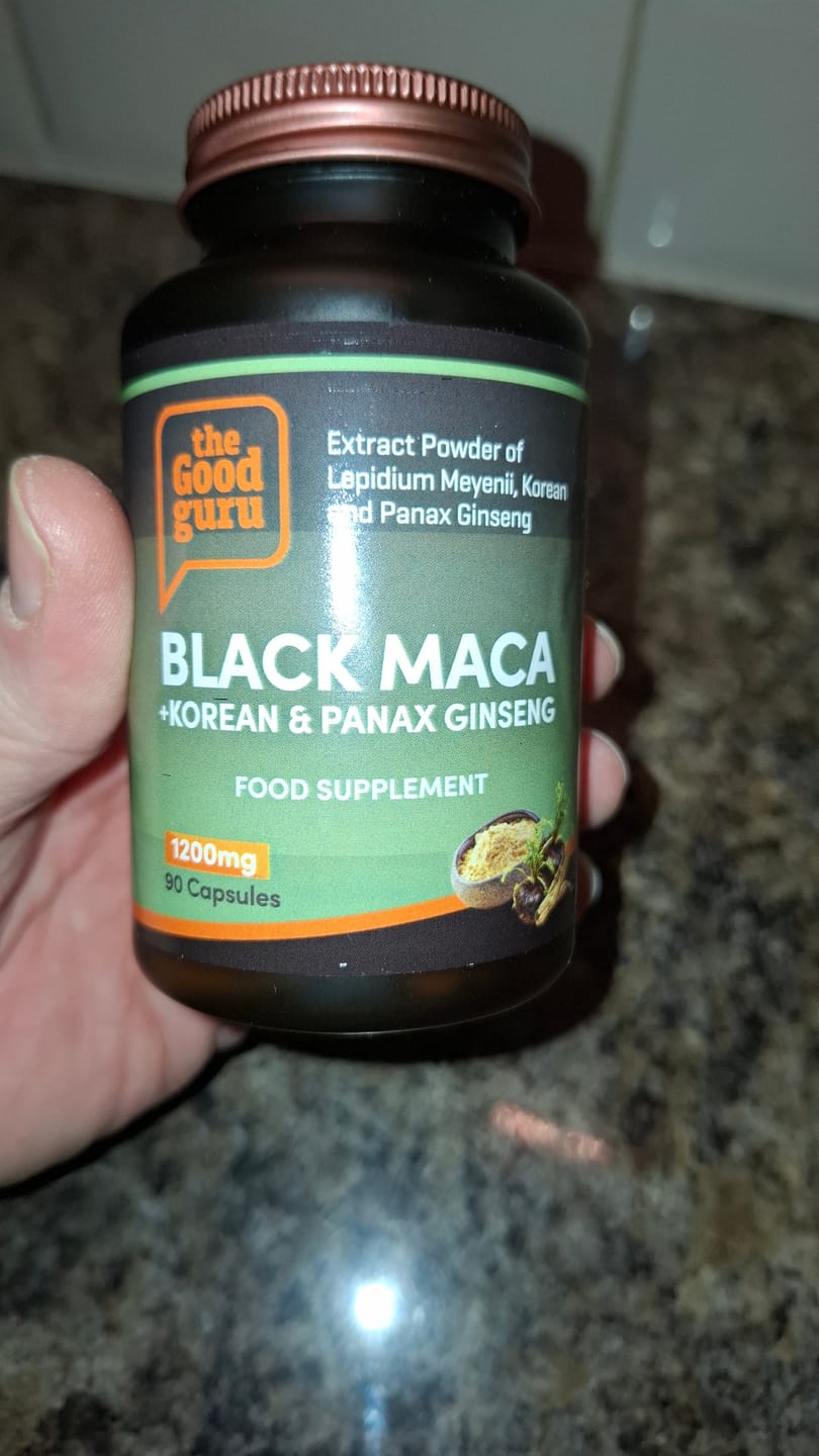 Customer photo review of The Good Guru Black Maca & Ginseng 90 Caps