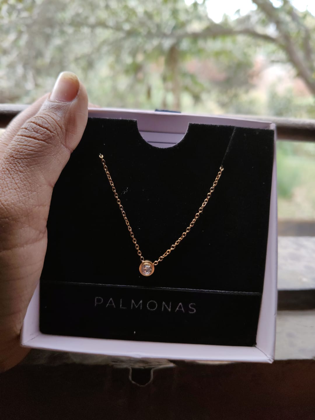 Customer photo review of Stone & Strand Necklace
