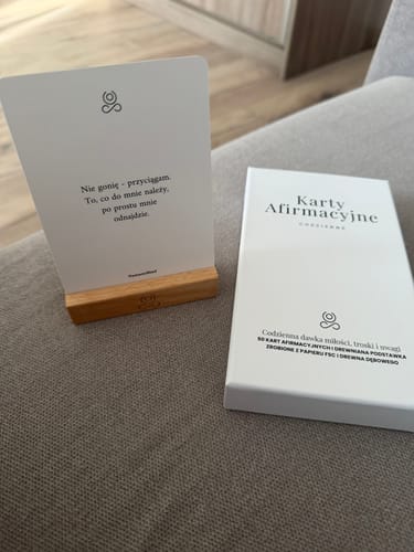 Recenzja produktu Karty Afirmacyjne ze zdjęciem od klienta
