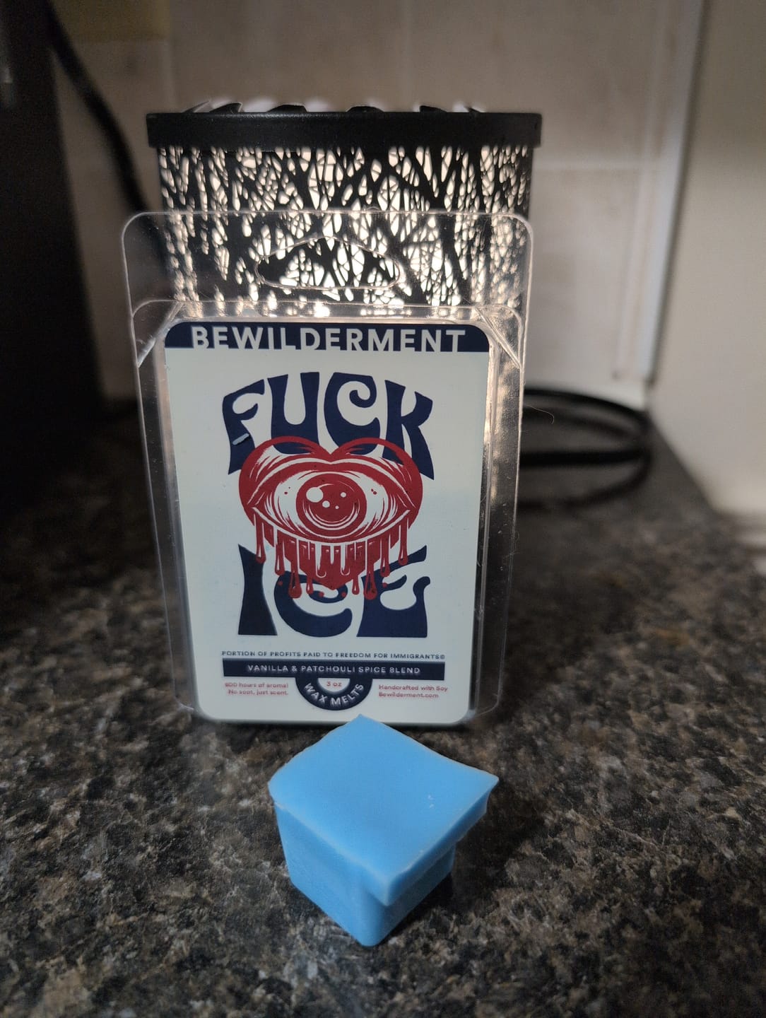 Customer photo review of Fuck ICE Wax Melts