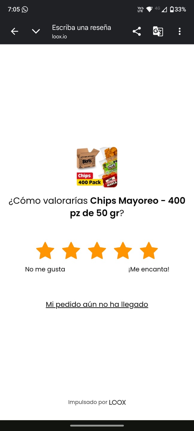 Customer photo review of Chips de Vegetales 50g - Jícama y Camote - Botanas para Vender