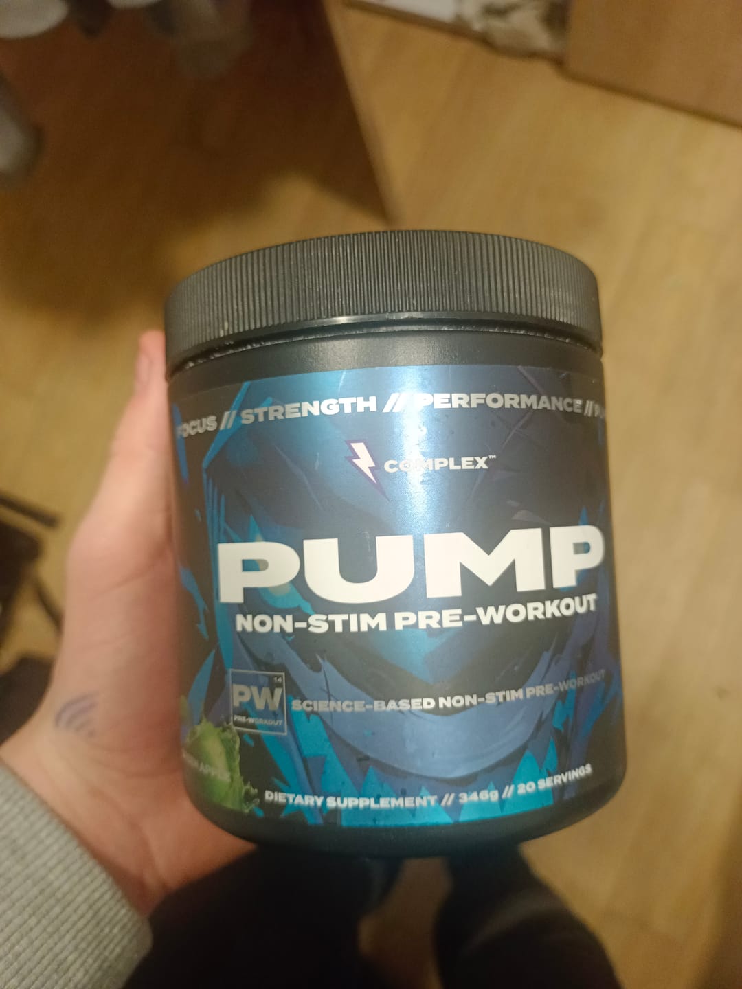 Customer photo review of Pump Non-Stim Pre-workout