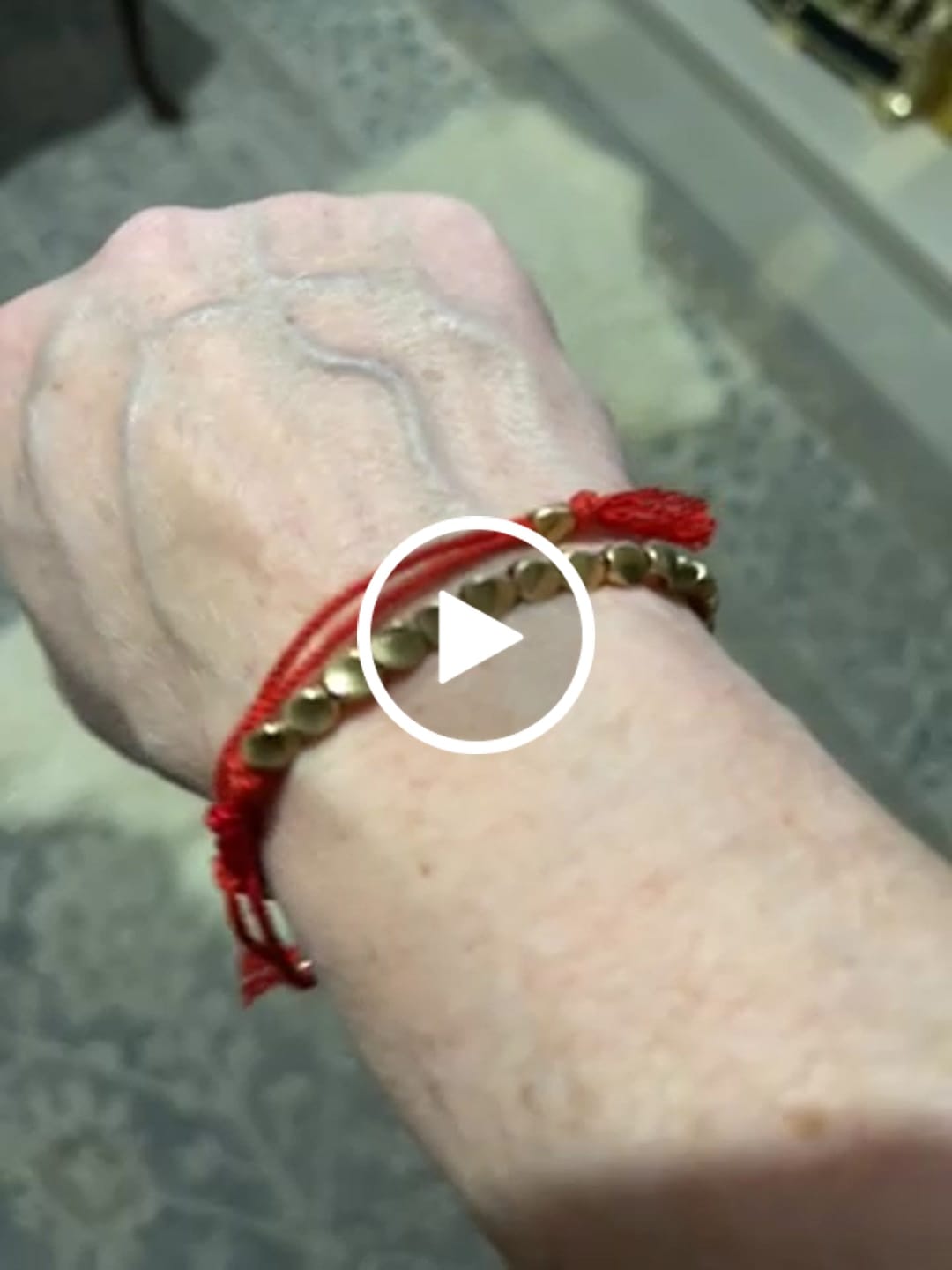 Customer video review of Buddha Stones Tibetan Copper Beads Healing Luck Bracelet