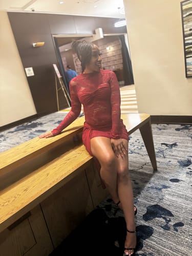 Customer photo review of Victoria Lace Dress (2 Colors)