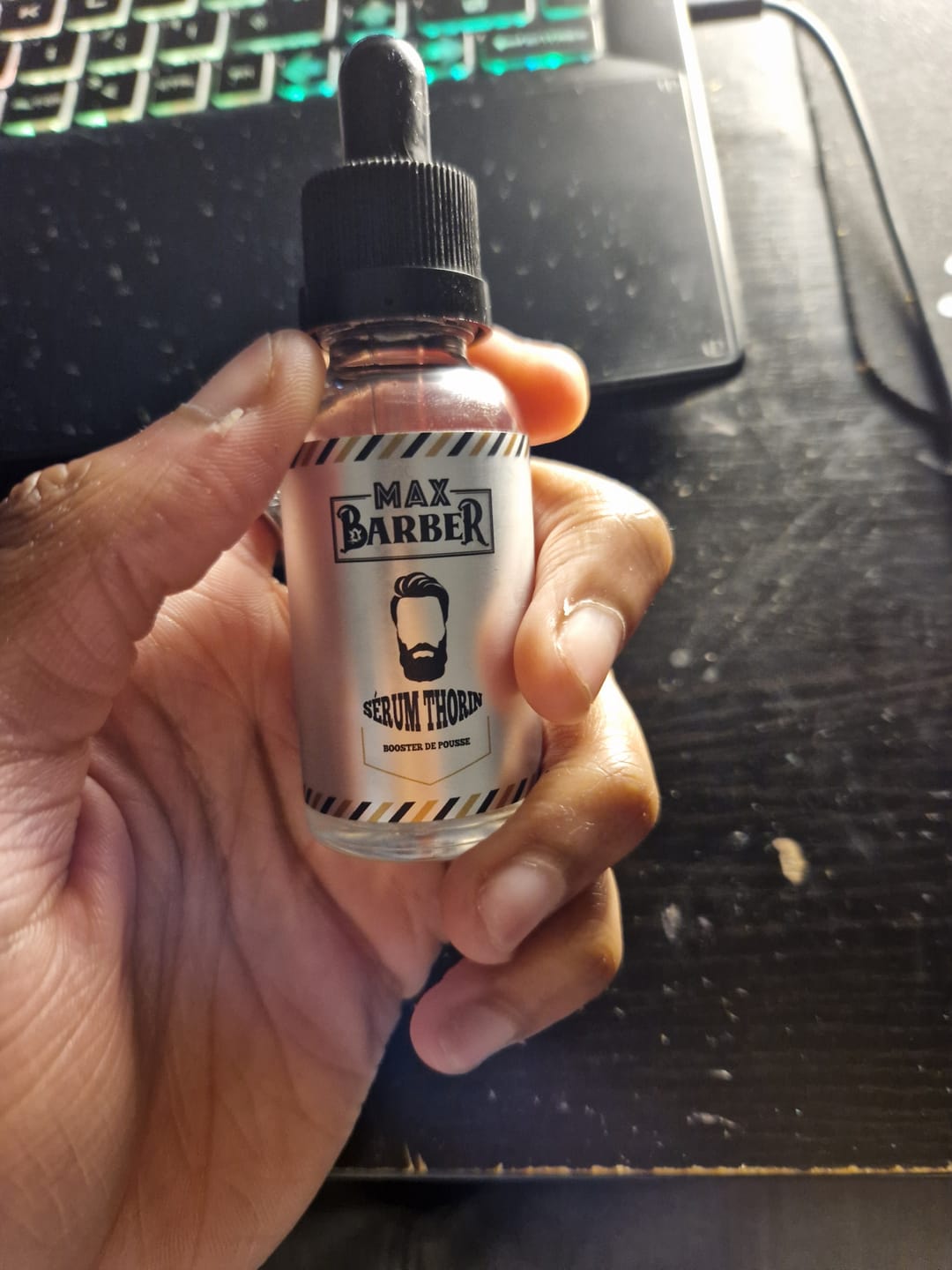 Customer photo review of Sérum Thorin | Huile de croissance de Barbe