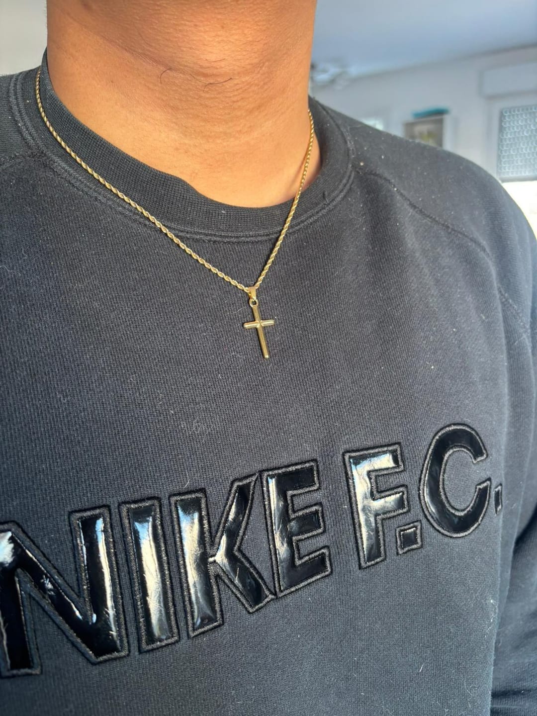 Customer photo review of Collier croix Pilier de Foi
