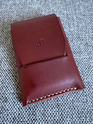 Customer photo review of Korthållare i äkta läder