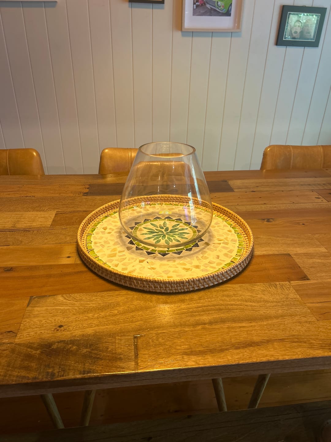 Customer photo review of Oasis Large Rattan Tray