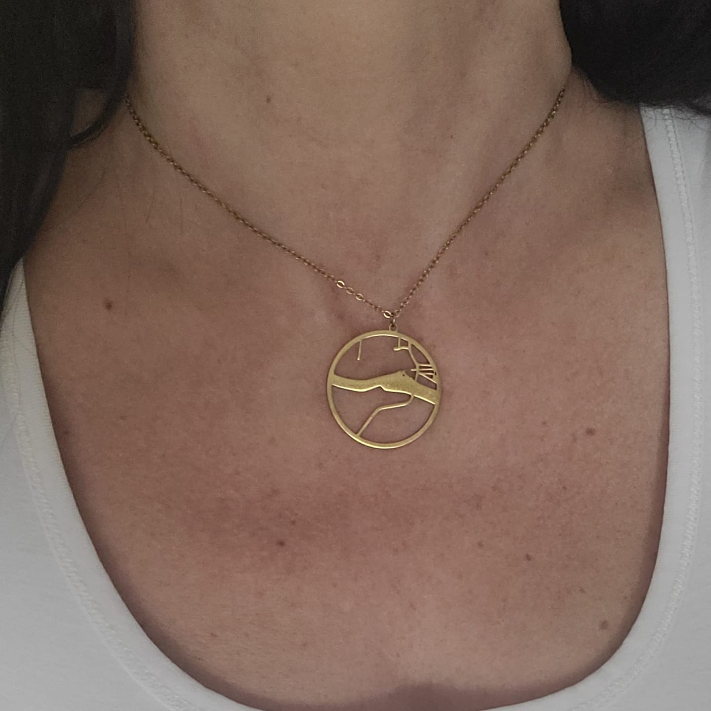 Customer photo review of Personalizovaný mapový náhrdelník