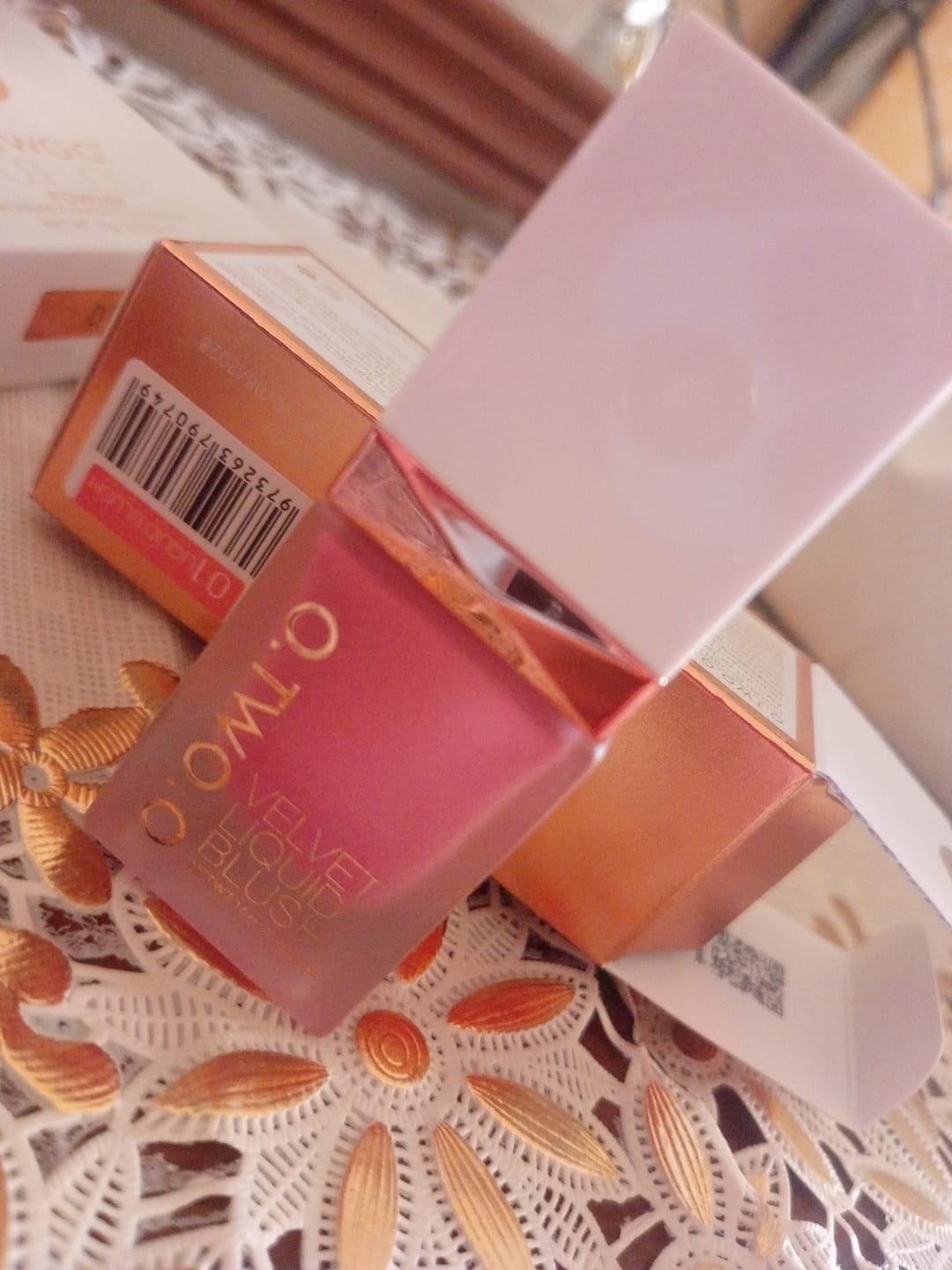Customer photo review of O.TWO.O LIQUID BLUSH