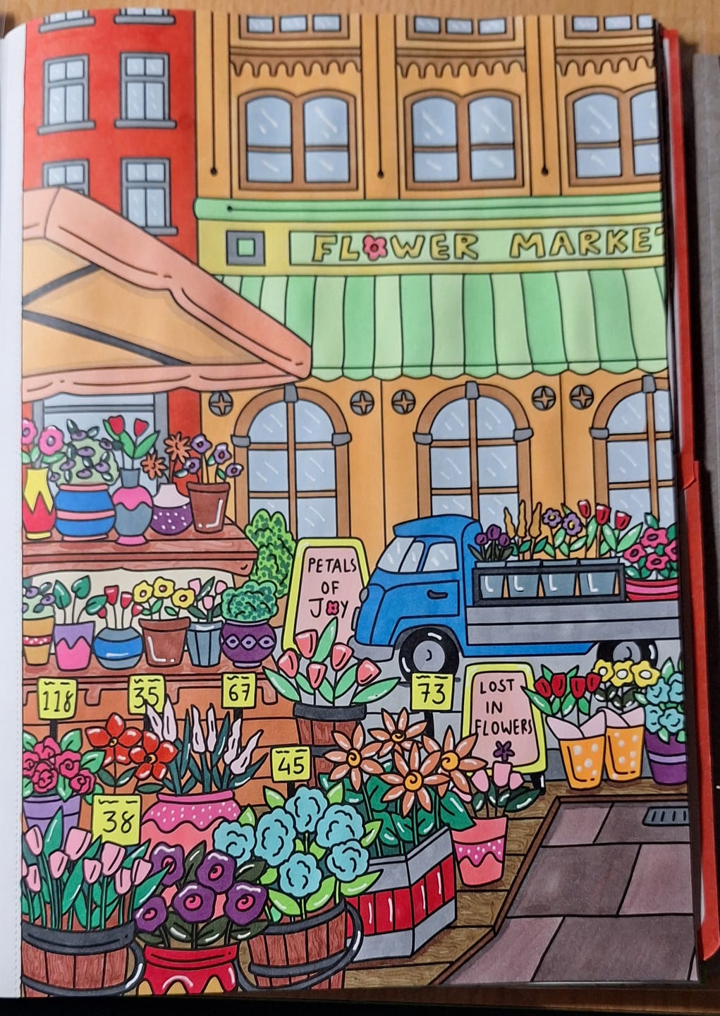 Customer photo review of Lotta's Scandinavian Dream - Coloring Book