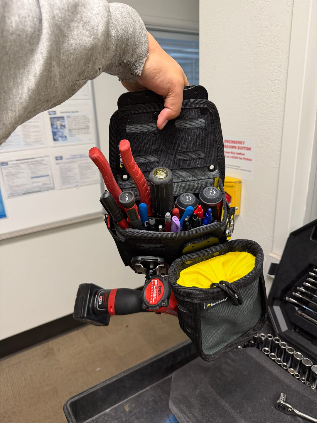 Customer photo review of Joey Pouch Pro | Clip-On Tool & Hardware Pouch