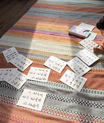 Customer photo review of Arabic Language Writing Cards