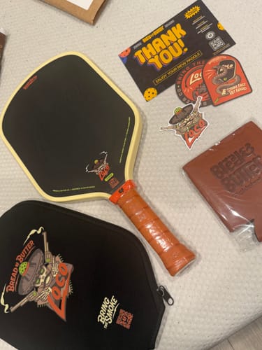 Customer photo review of (PRE-ORDER - SHIPPING BETWEEN 2/9/26 and 2/13/26) The Loco 16mm Pickleball Paddle- Hybrid