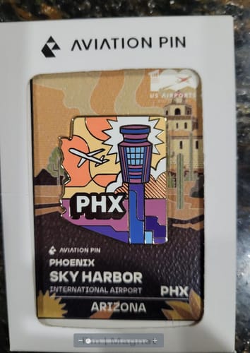 Customer photo review of PHX Airport Pin – Phoenix Sky Harbor International Airport, Arizona
