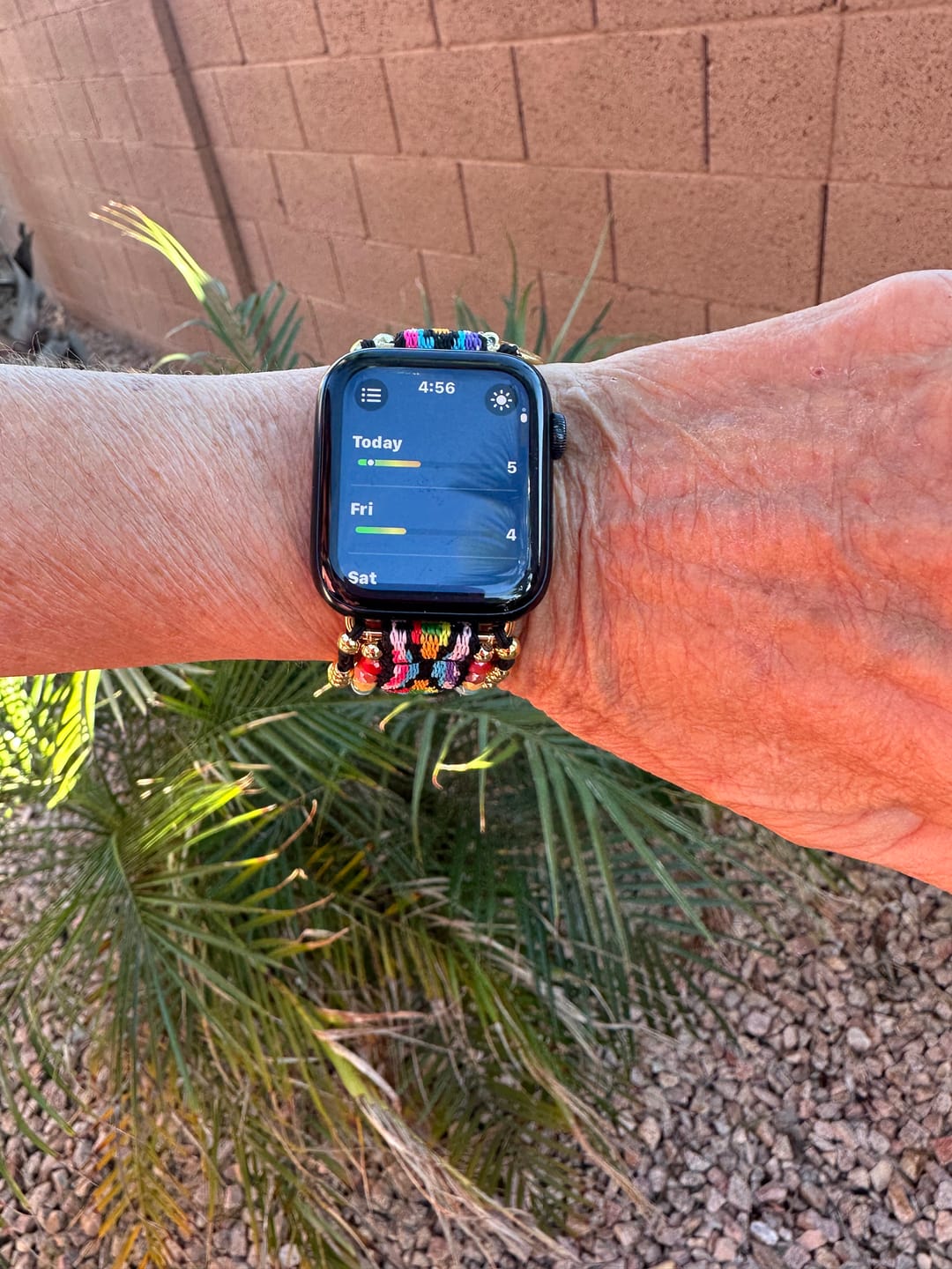 Customer photo review of Mystic Spectrum Apple Watch Strap