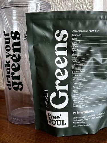 Customer photo review of Free Soul Greens Powder