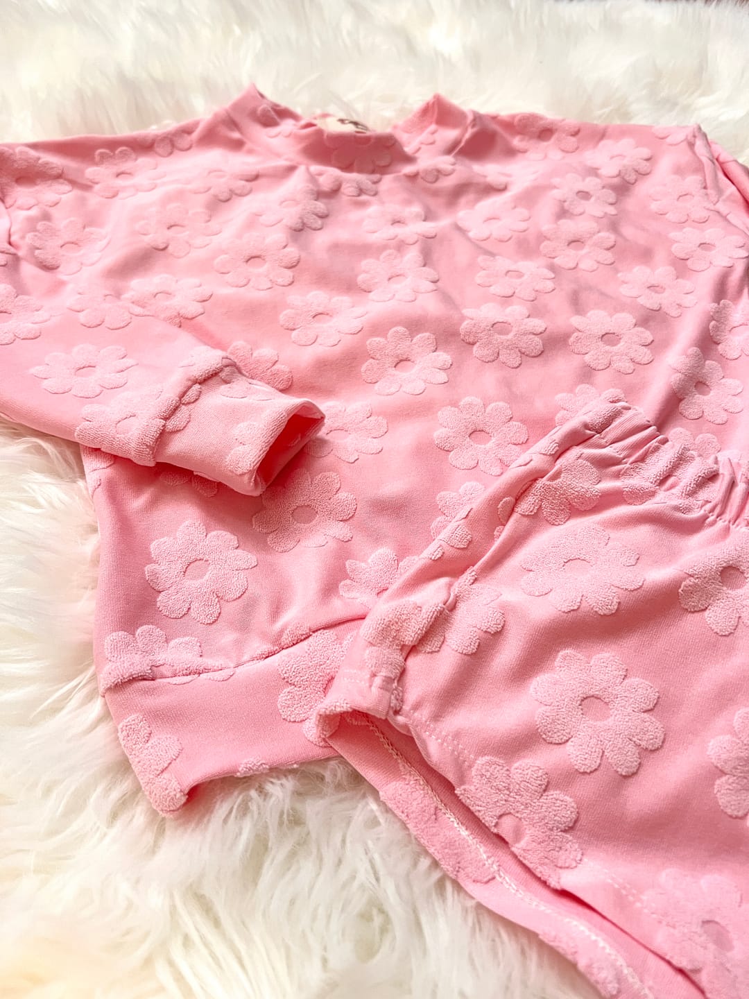 Customer photo review of Daisy Floral Jacquard Knit Fabric - JACQ-4480