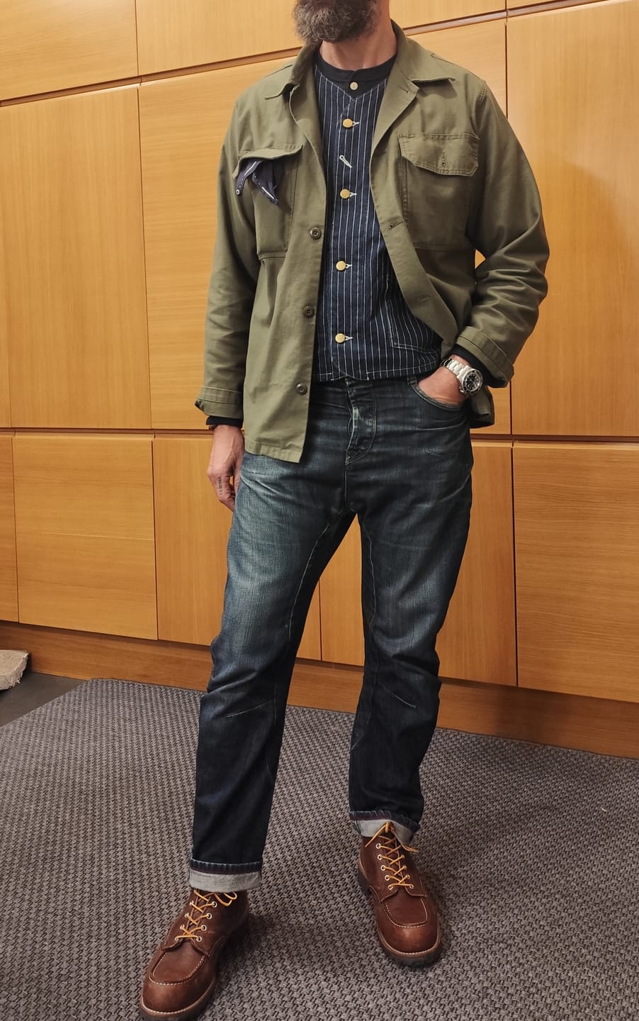 Customer photo review of 1963 US Army OG-107 Fatigue Utility Shirt