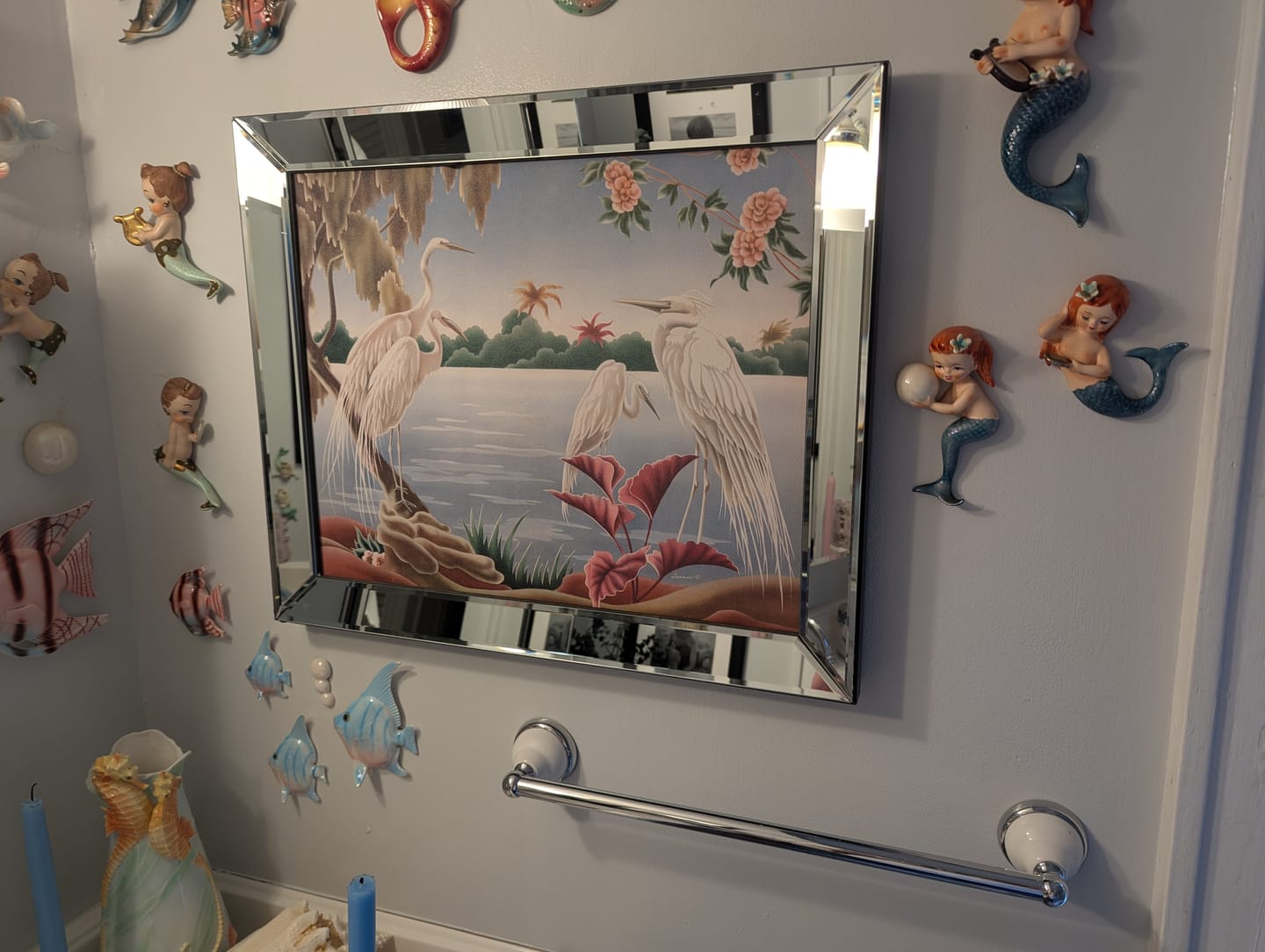Customer photo review of Turner Flamingo Canvas | A.T. Toran 1950s Print Reproduction | Stretched Matte Canvas