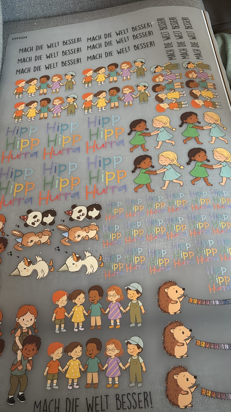 Customer photo review of DTF Transfer Meterware 56 x 100 cm