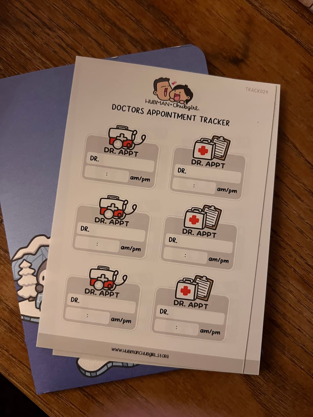 Customer photo review of Doctors Appointment Tracker Planner Stickers