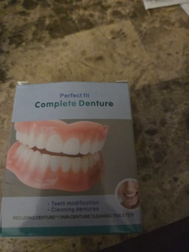 Customer photo review of 🦷  Fit Full Functional DenturesMake you more confident-Made in the USA & FDA-Certified