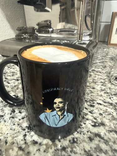 Customer photo review of Conspiracy Girlie Mug