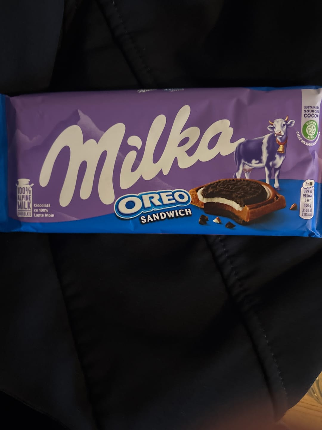 Customer photo review of Milka Oreo White Chocolate