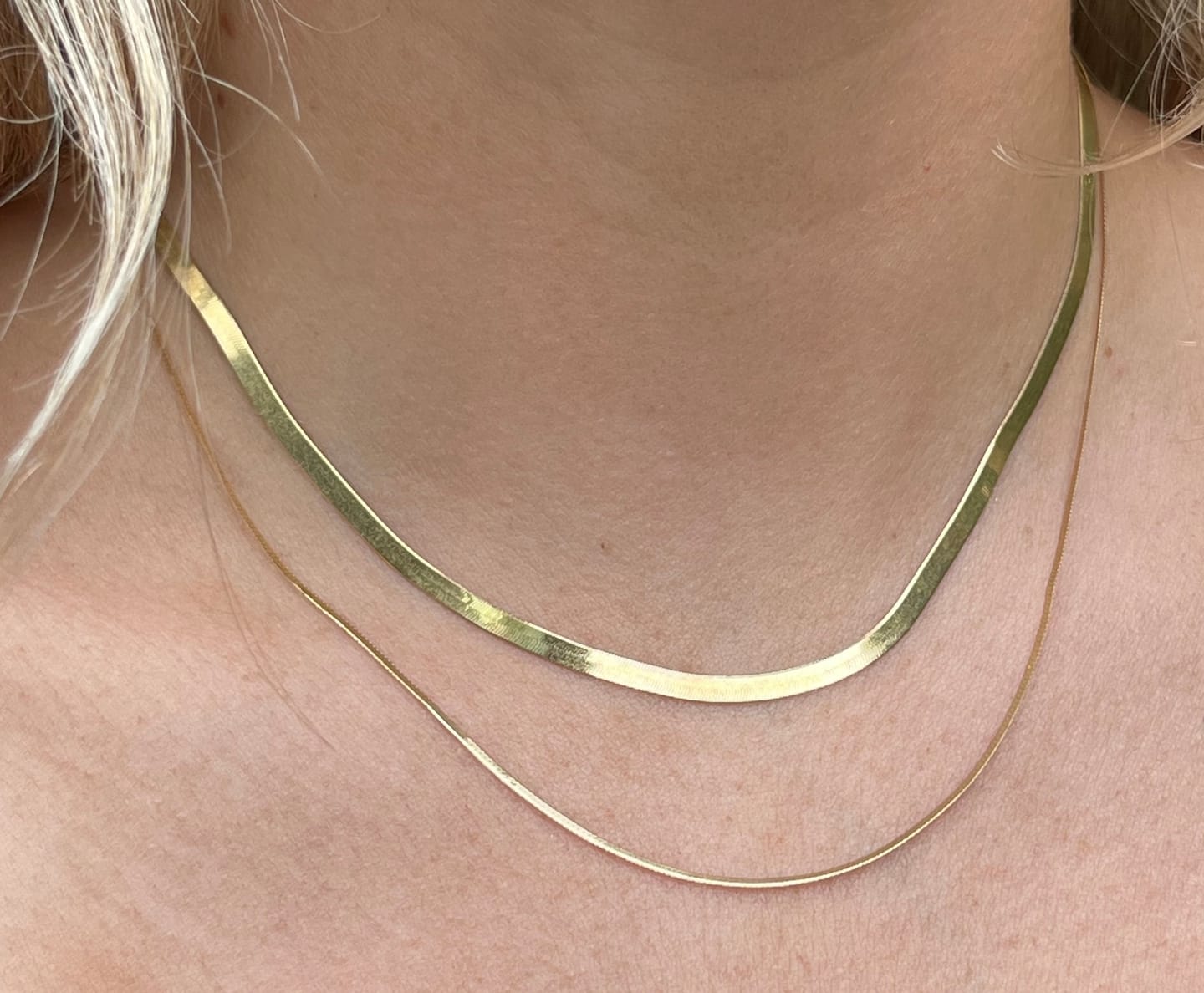 Customer photo review of Liquid Gold Necklace