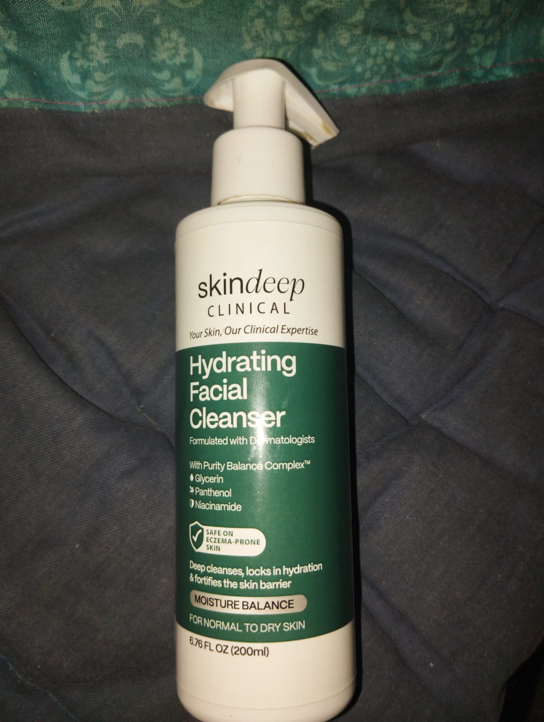 Customer photo review of Hydrating Facial Cleanser