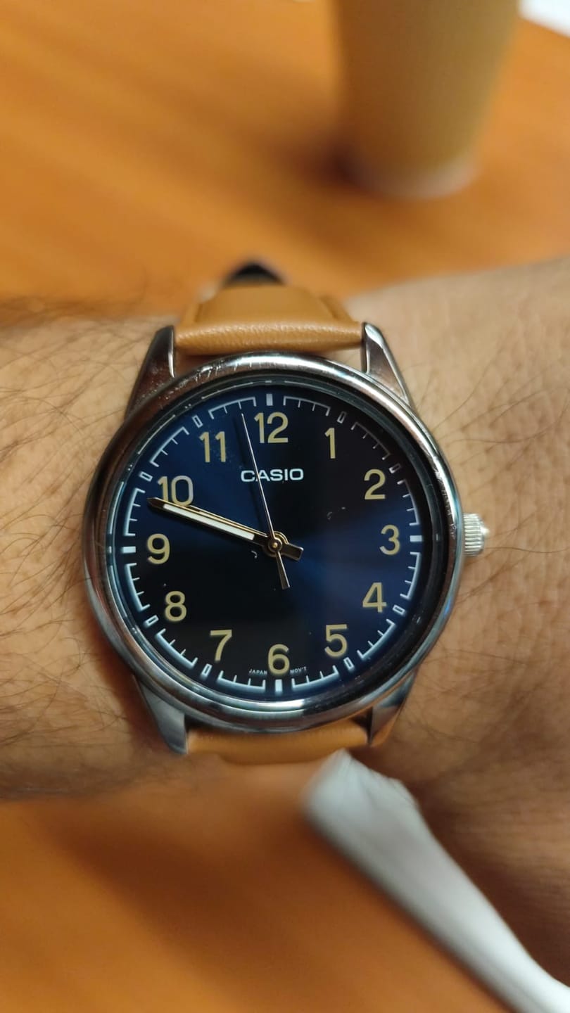 Customer photo review of Reloj Casio Análogo MTP-V005L-2B4UDF Correa de Cuero