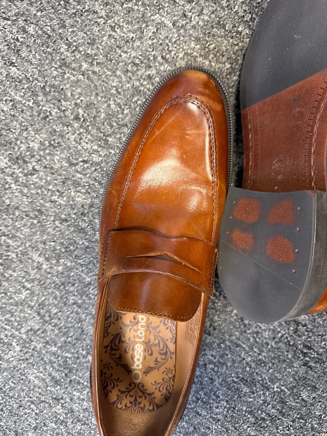 Customer photo review of Bruno Waxy Loafers Tan