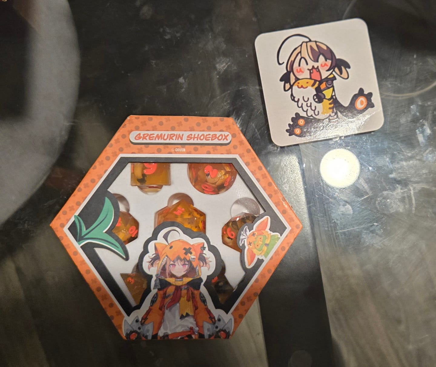 Customer photo review of PRE-ORDER | Gigi Murin Resin Dice Set | hololive English x MMG Exclusive