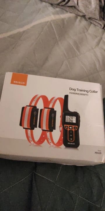 Customer photo review of 1000m Electric Dog Training Collar & Remote Control for Pet Training 