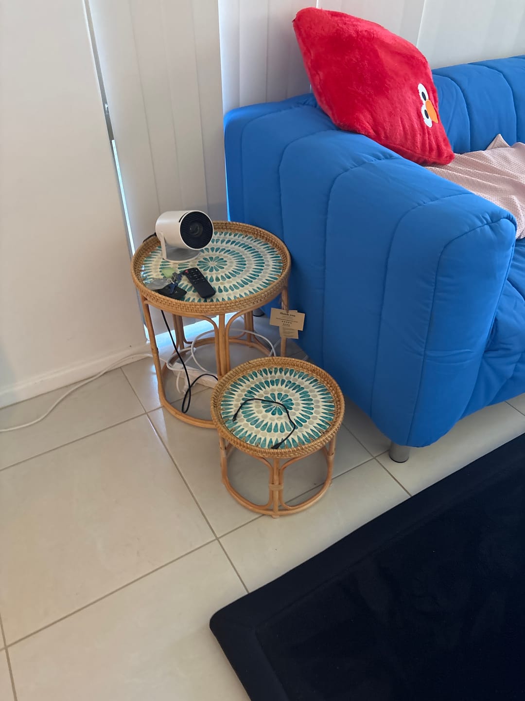 Customer photo review of Serene Rattan Table Set