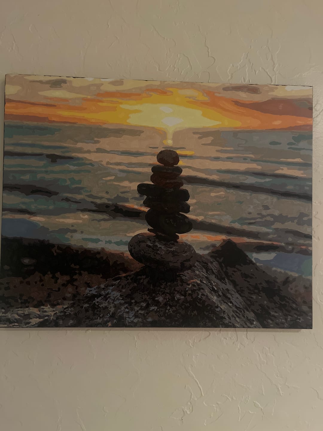Customer photo review of Baltic Sea - Stones | Paint by Numbers
