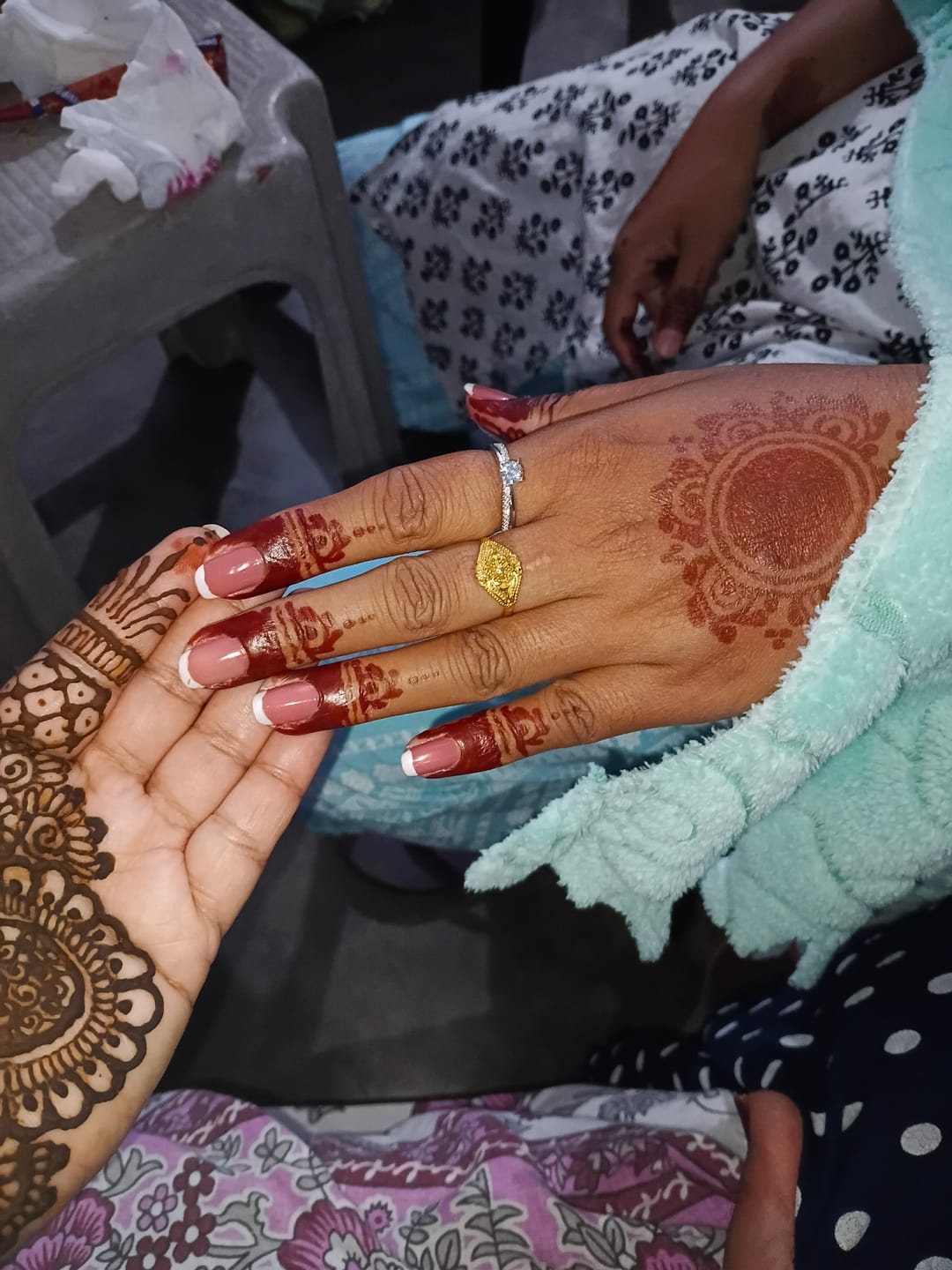 Customer photo review of Silver Zircon Layered Ring