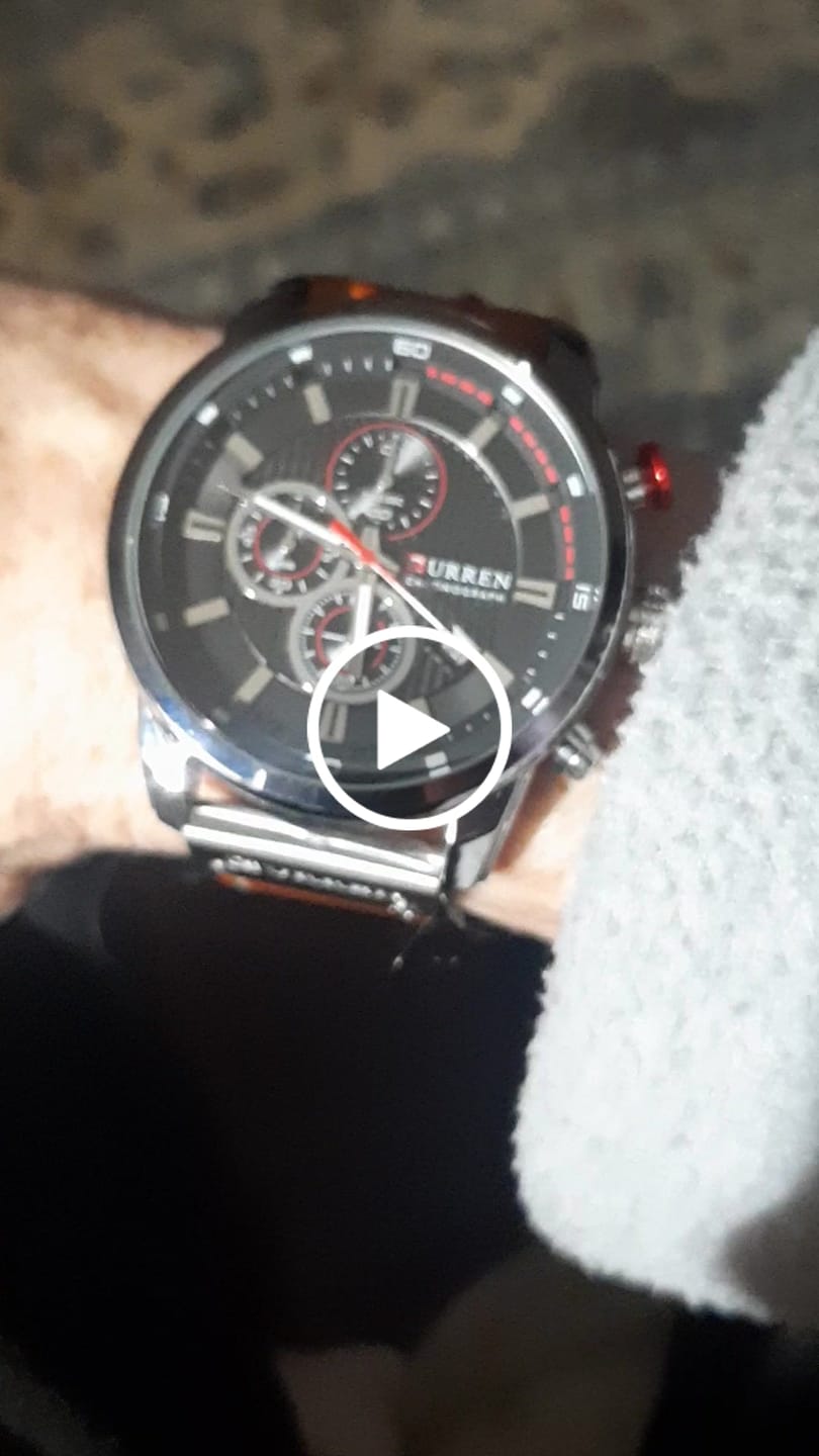 Customer video review of Curren Istanbul® orologio uomo pelle