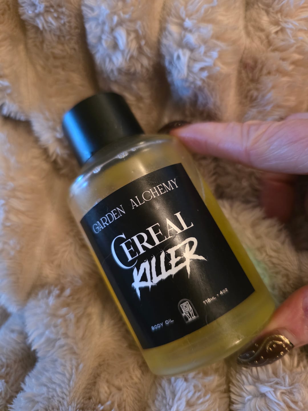 Customer photo review of CEREAL KILLER BODY OIL
