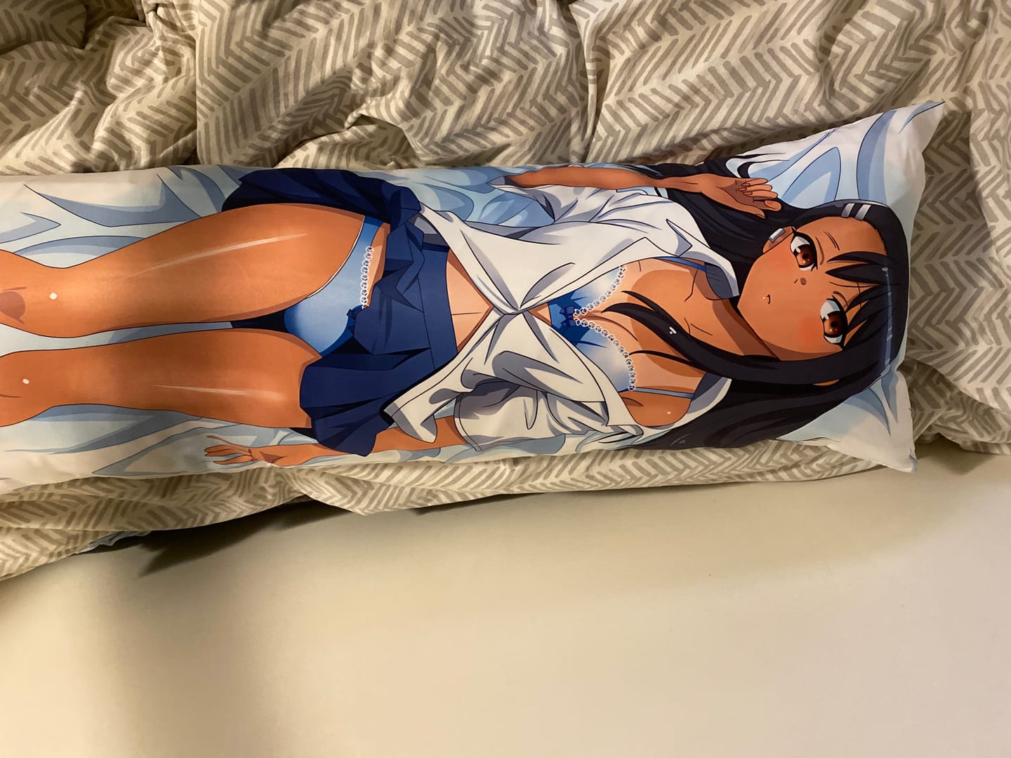 Customer photo review of Nagatoro Hayase Body Pillow  Hayacchi Don't toy with me