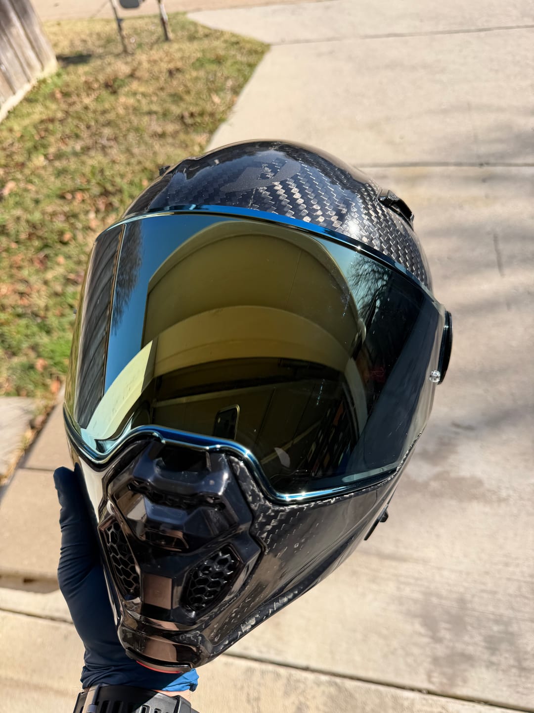 Customer photo review of D.O.T. & ECE Daytona C6 Pro- Grey Carbon Fiber