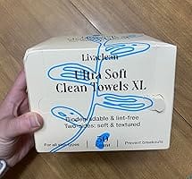 Customer photo review of 50ct Disposable Skin Towels for Skincare & Makeup Removal