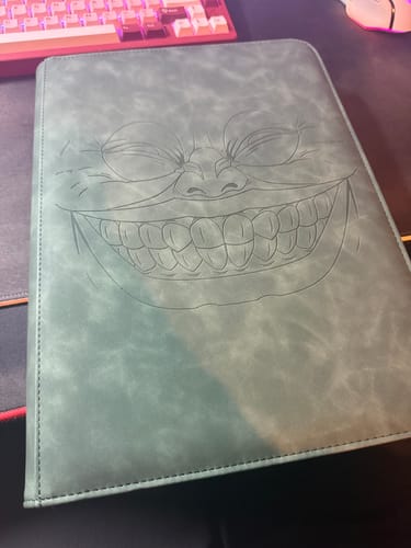 Customer photo review of Greed 9-Pocket Trading Card Binder
