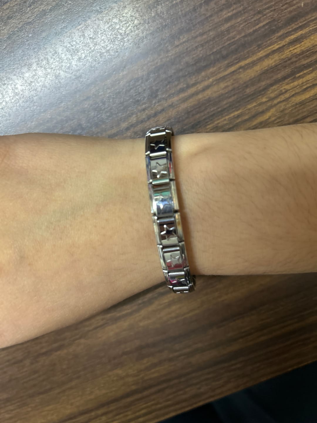 Customer photo review of Pulsera Estrellas Italiana para Charms