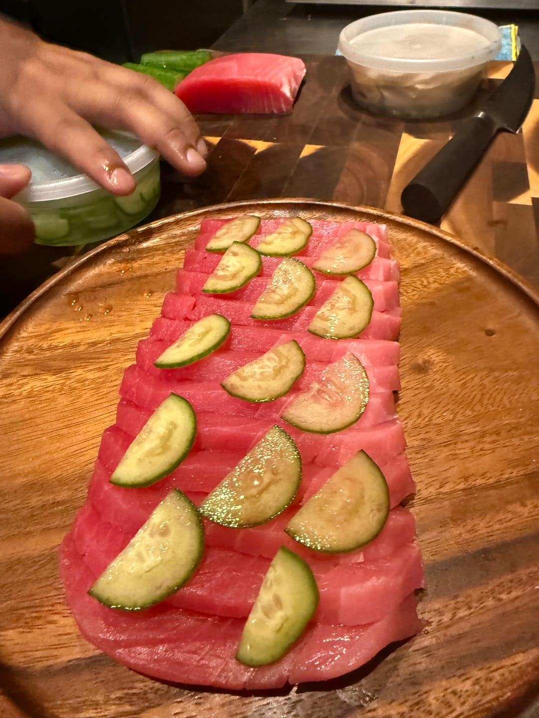 Customer photo review of Wild Bigeye Tuna Saku Block, AAA Grade (1.4 LBS)