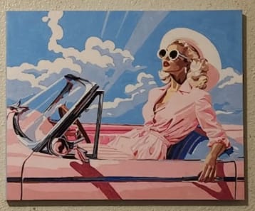 Customer photo review of Custom Portrait Paint By Numbers