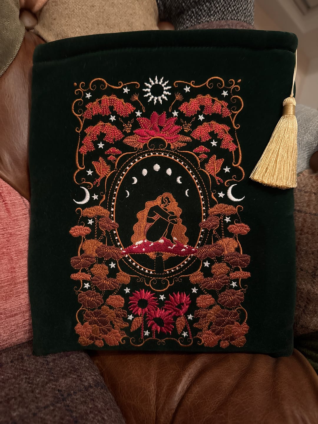 Customer photo review of Wonderland Book Sleeve - Green